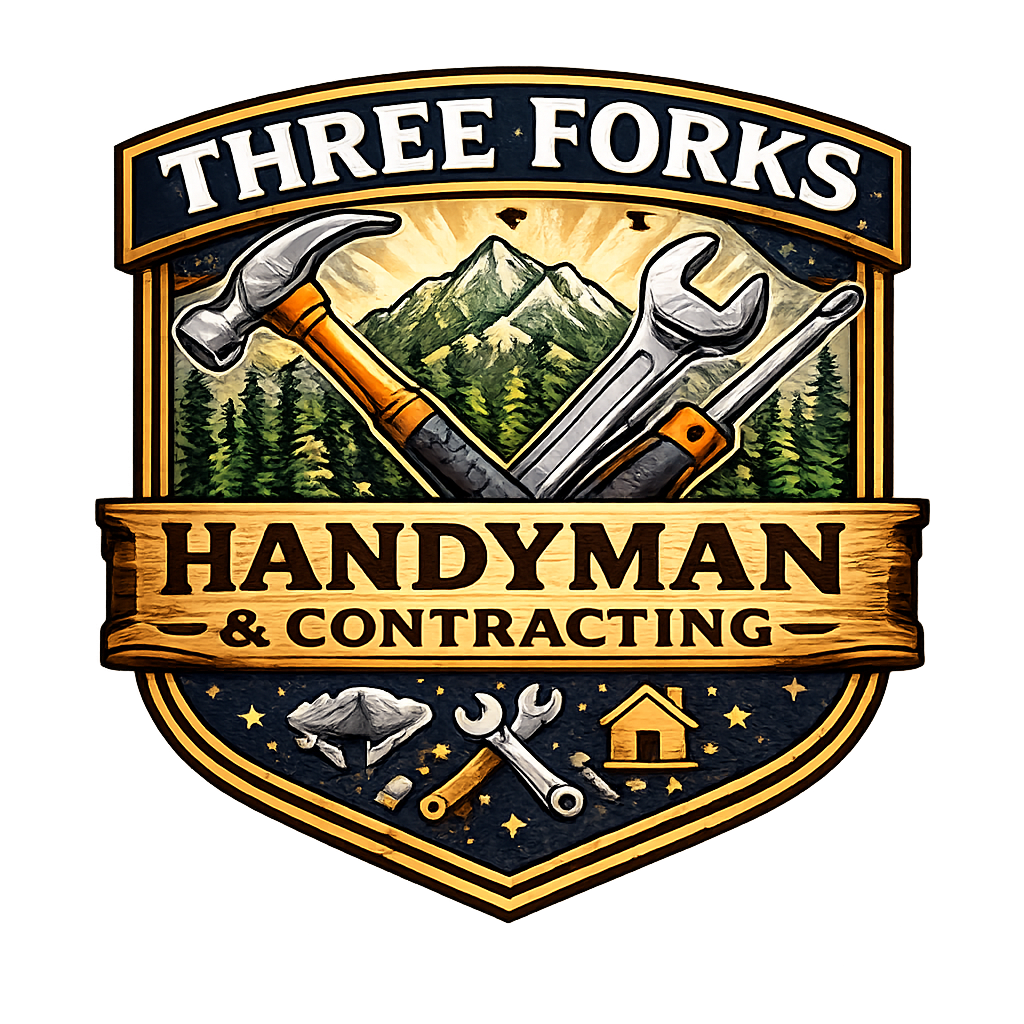 Three Forks Handyman and Contracting logo