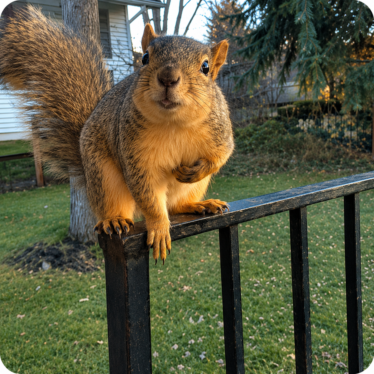 A curious squirrel — got questions? Just ask!